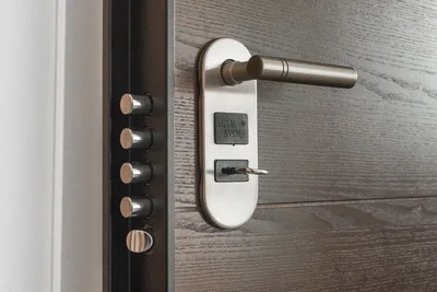 Cerradura de seguridad instalada